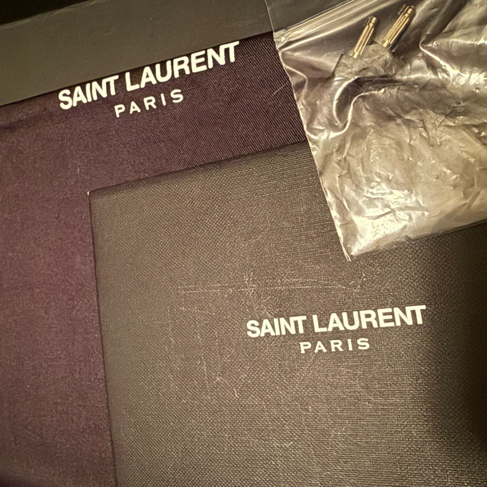 Saint Laurent Studded Leather Heels | Size 36 (6W) w/ box, papers & COA - Picture 10 of 13